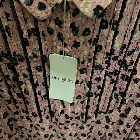 Zadig & Voltaire Raspail Print Dress Sz L NWT - Picture 4 of 6